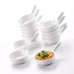 MALACASA 3.75 in. White Porcelain Ramekins Set of 12 - Versatile Ceramic Serving Dishes thumbnail 7