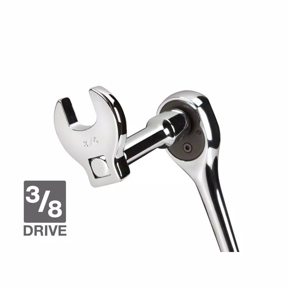 TEKTON 10-Piece 3/8 in. Drive Crowfoot Wrench Set, SAE (3/8 in. to 1 in.)