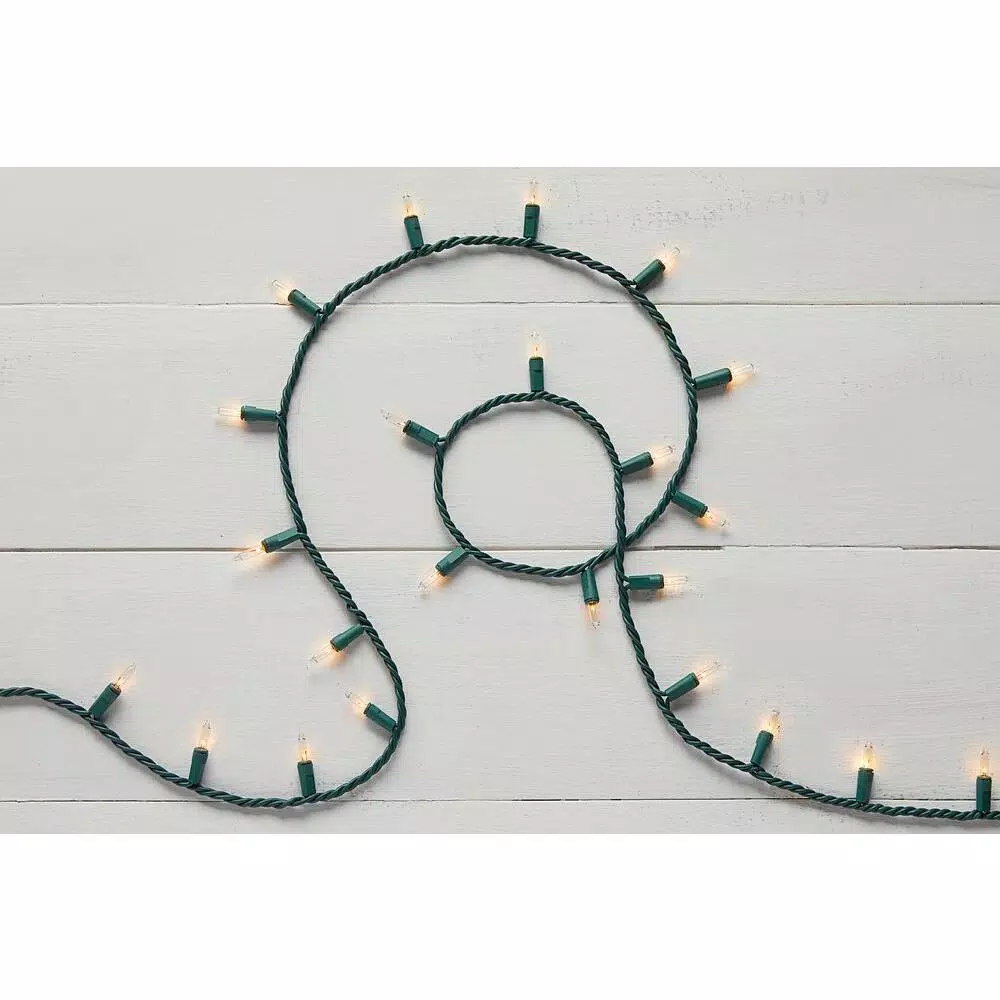 Home Accents Holiday 300 Light STS Clear Heavy Duty Mini String Lights, Set of 2 (600 Total Bulbs)