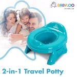 Babyloo 2-in-1 Portable Travel Potty for Toddlers - Blue thumbnail 7