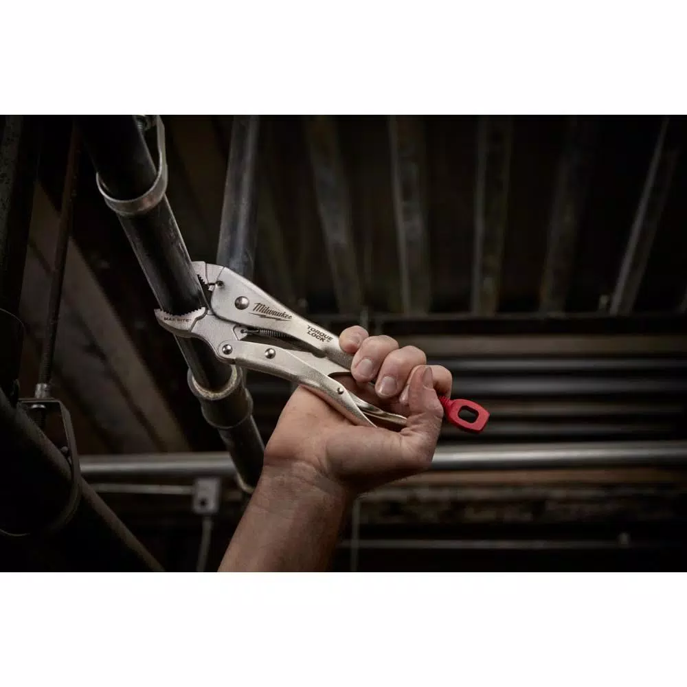 Milwaukee 10 in. TORQUE LOCK Curved Jaw Locking Pliers with MAXBITE