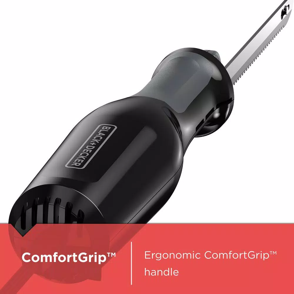 BLACK+DECKER 9 in. Comfort Grip Electric Knife, Black