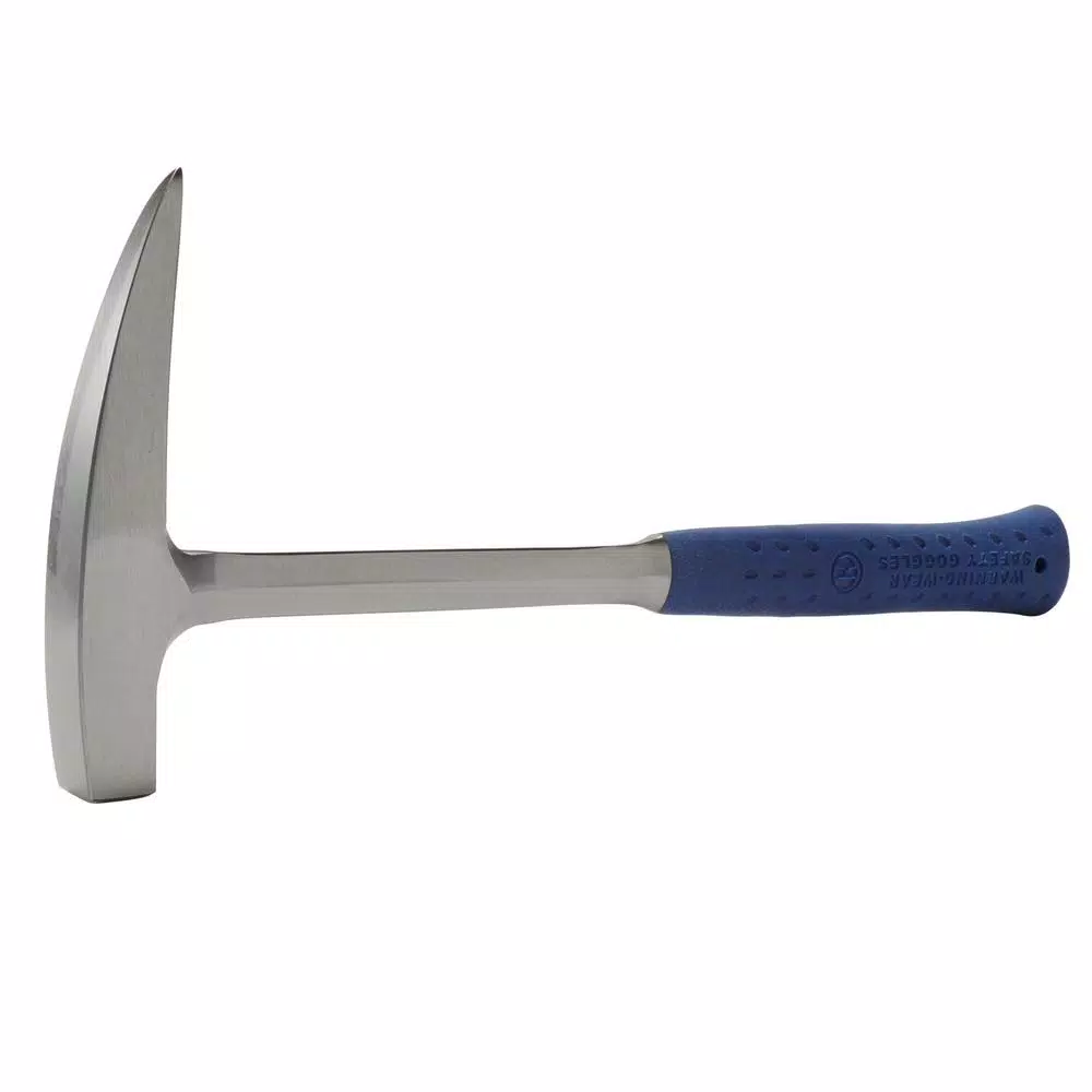 Estwing 22 oz. Solid Steel Rock Pick with Pointed Tip and Shock Reduction Grip