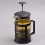 Creative Home 1000ml Glass French Press Coffee Maker and Tea Steeper, 4-Cup Stainless Steel Filter, Black thumbnail 4