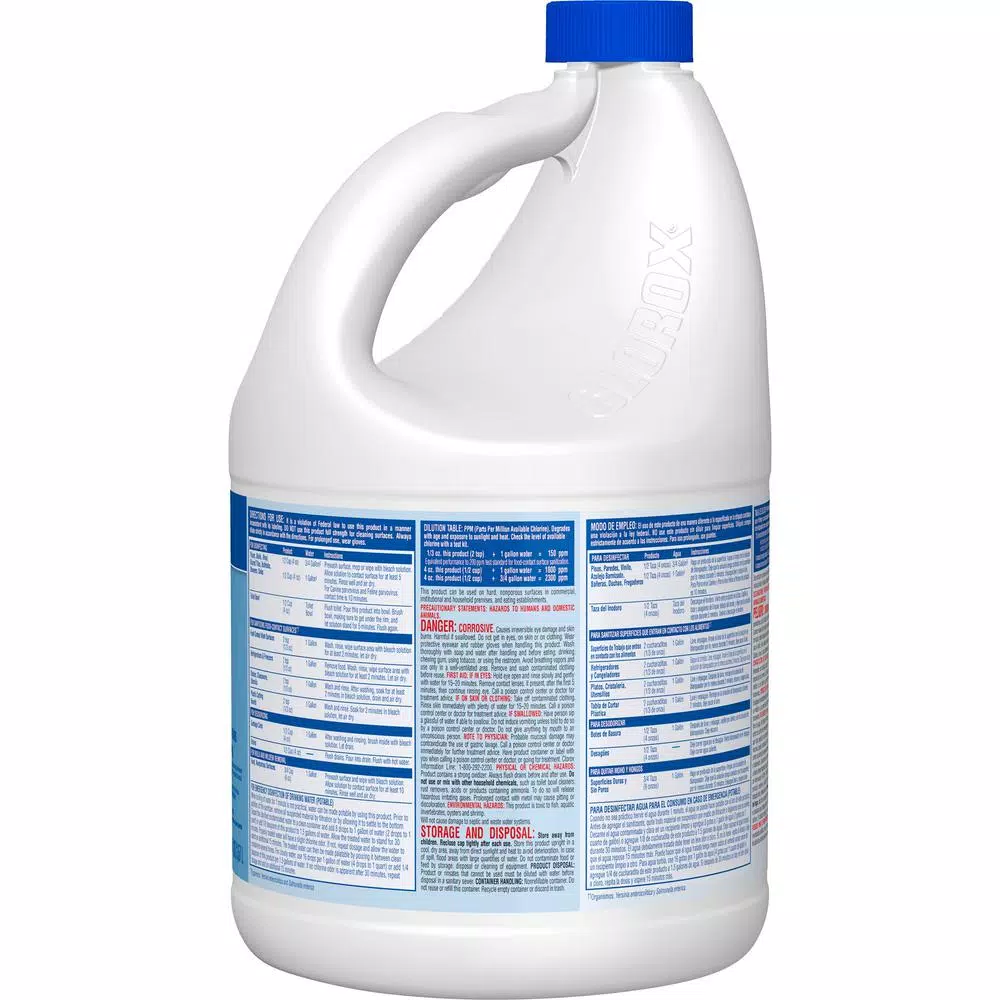 Clorox Concentrated Germicidal Bleach, 121 oz