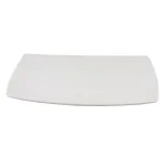 Gibson Gracious Dining White Ceramic Rectangular Serving Platter thumbnail 1