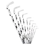 Steel Vision Tools 9-Piece Metric Extra-Long Twisted Full Polish Hex Key Wrench Set thumbnail 2