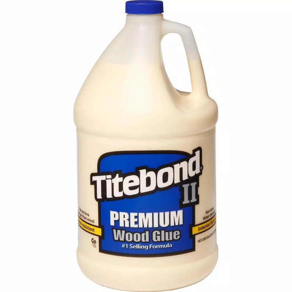 Titebond II Premium Wood Glue, Water-Resistant, 1 Gallon (2-Pack)