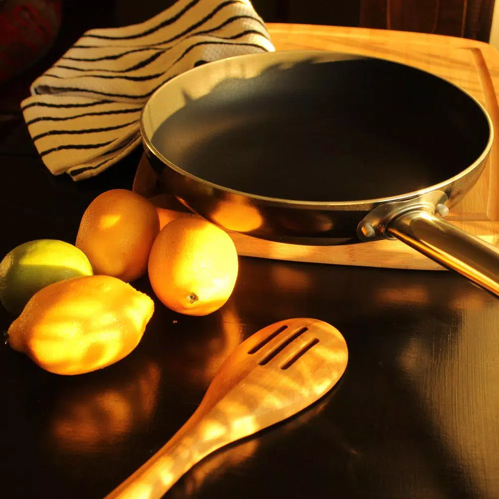 KOCH SYSTEME CS Solaris Pro 11 in. Aluminum Nonstick Frying Pan, Granite Finish
