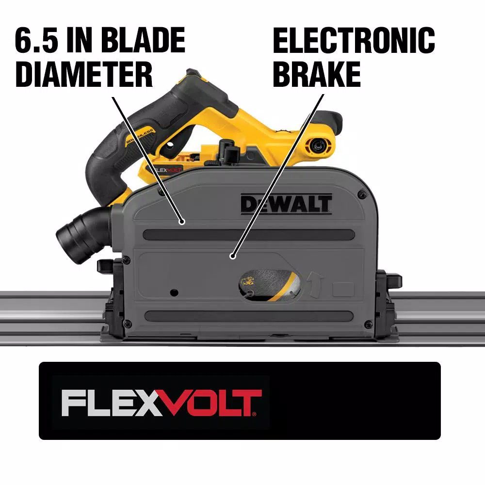 DEWALT FLEXVOLT 60V MAX Cordless Brushless 6-1/2 in. Track Saw (Tool-Only)