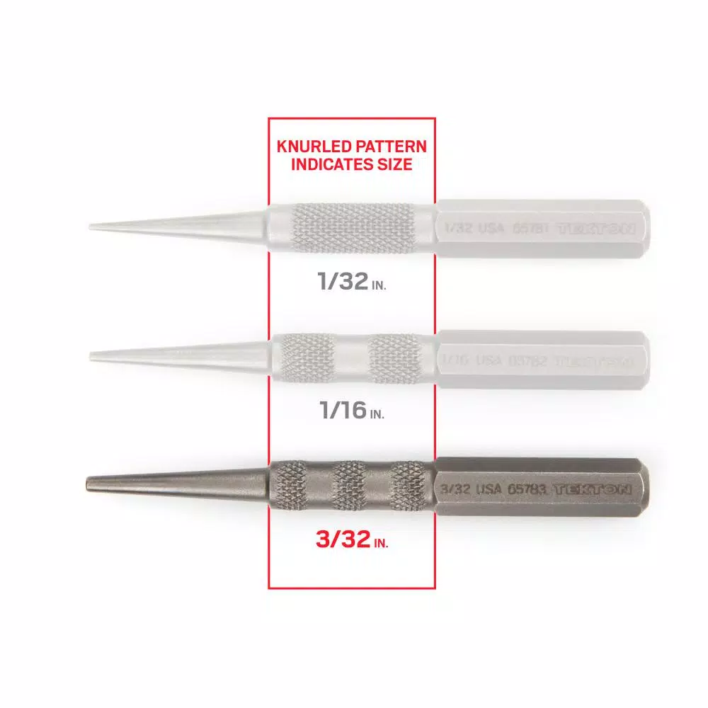 TEKTON 3/32 in. Nail Set, High-Carbon Steel Finishing Nail Setter