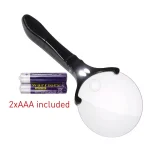 SecurityMan Handheld Magnifying Glass with 2 LED Lights - 3X/5X Dual Lens Illuminated Magnifier thumbnail 7