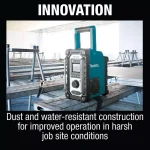 Makita 18V LXT Lithium-Ion Cordless Job Site Radio (Tool-Only) thumbnail 11