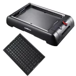 GoWISE USA 2-in-1 Smokeless Indoor Electric Grill and Griddle, 149 sq. in. Non-Stick thumbnail 2