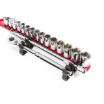 TEKTON 3/8 in. Drive Side Mount Ratchet and Extension Holder Set, 2-Piece thumbnail 2