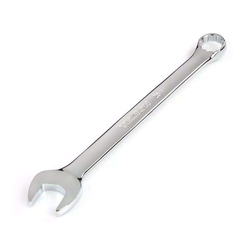 TEKTON 26 mm Combination Wrench, 12-Point Box End, Chrome Vanadium Steel