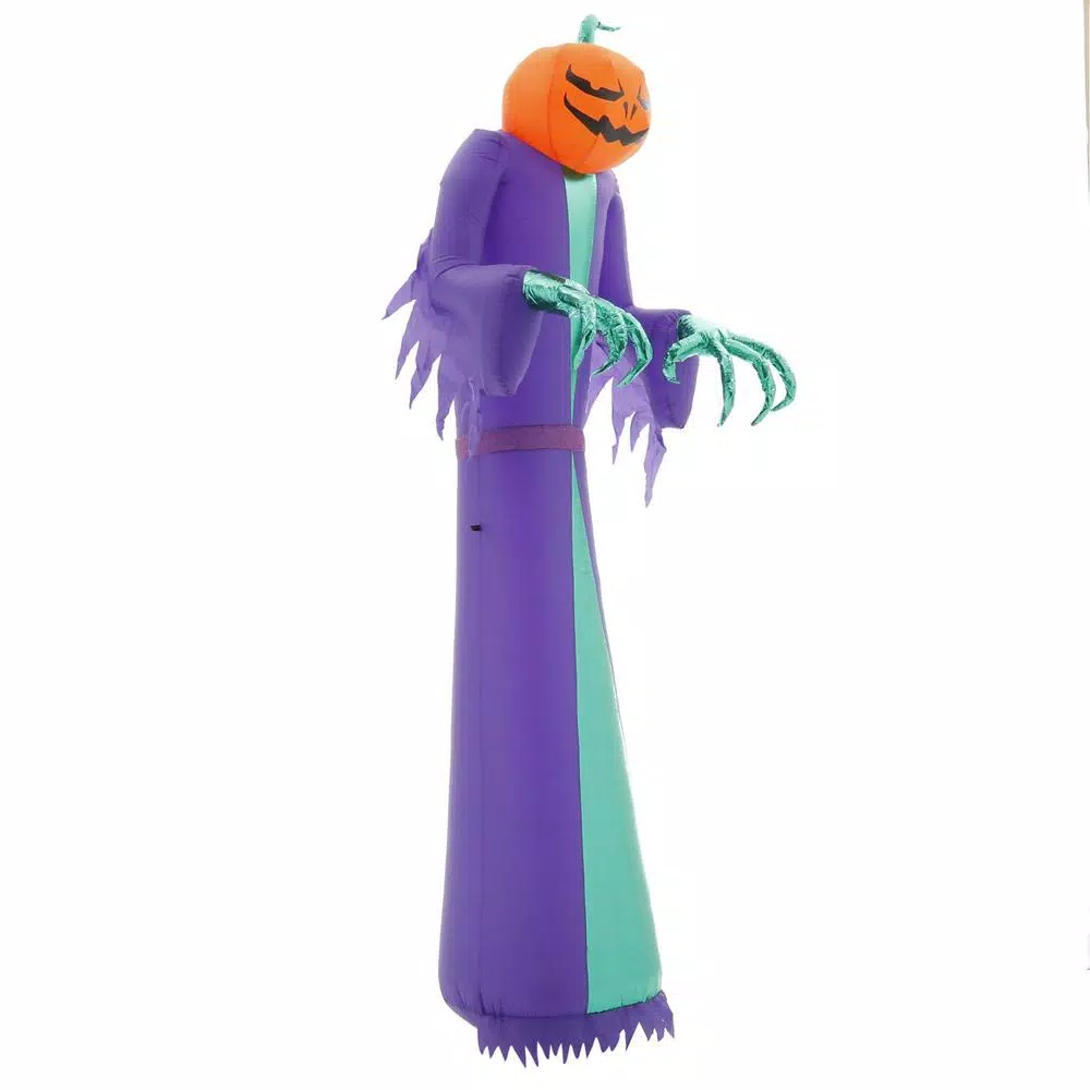 Gemmy 12 ft. Halloween Airblown Projection Inflatable Fire and Ice Jack O Reaper