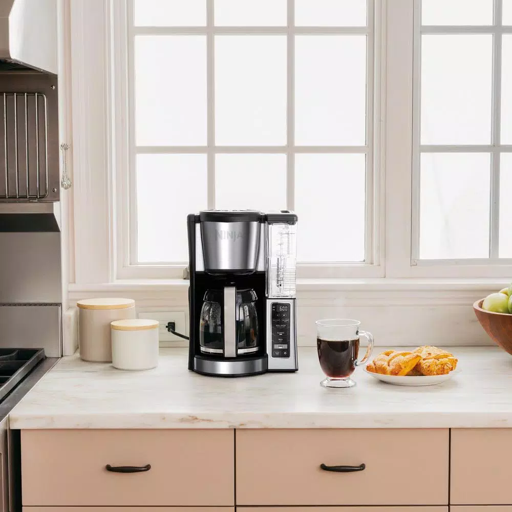 Ninja 12-Cup Programmable Drip Coffee Maker, Black Stainless Steel