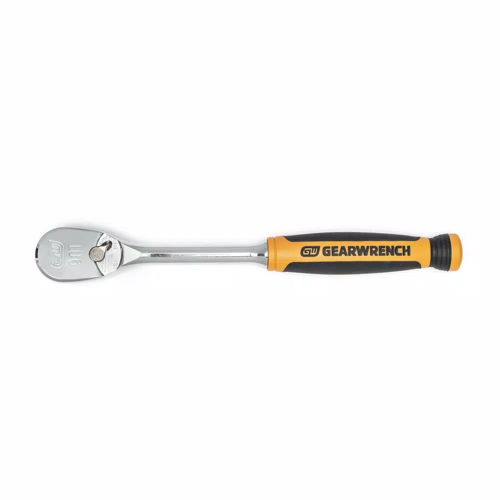 GEARWRENCH 3-Piece 90-Tooth Dual Material Teardrop Ratchet Set, 1/4 in. and 3/8 in. Drive