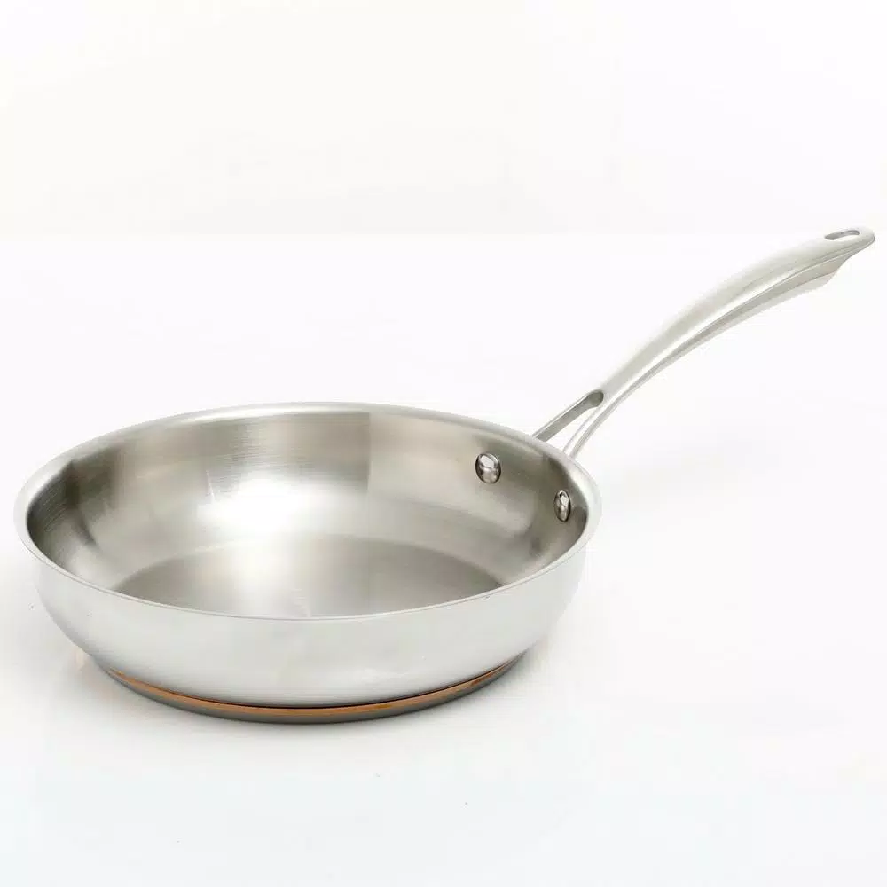 Oster Cuisine Kellerton 10-Piece Stainless Steel Cookware Set with Copper Accents
