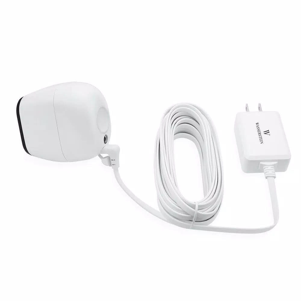 Wasserstein Weatherproof Quick Charge 3.0 Power Adapter for Arlo Pro, Pro 2 & Go (16 ft, 2-Pack, White)