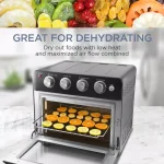 Maximatic Elite Gourmet Deluxe 25L Air Fryer Oven, 1640W Multi-Function Convection Oven with Rotisserie thumbnail 6