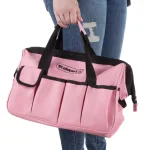 Stalwart 123-Piece Heat Treated Pink Tool Set with 600D Oxford Cloth Carrying Bag thumbnail 6
