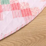 Country Living 48 in. Retro Star Quilted Tree Skirt, Reversible Blush Pink Microfiber thumbnail 10