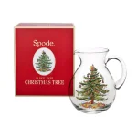 Spode Christmas Tree 6 Pt. Glass Pitcher for Holiday Serving thumbnail 2