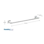 Franklin Brass Maxted 24 in. Single Towel Bar in Polished Chrome thumbnail 3