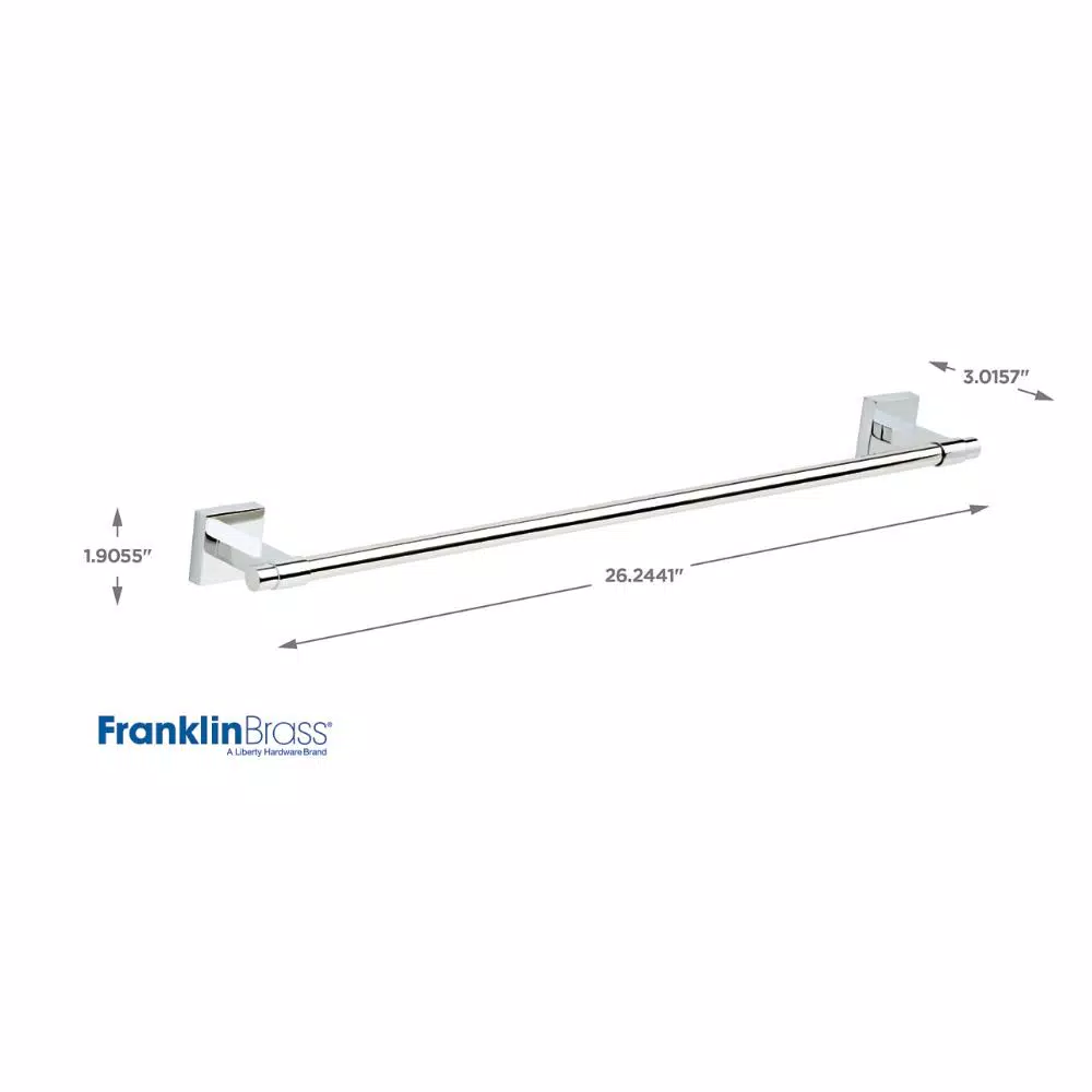 Franklin Brass Maxted 24 in. Single Towel Bar in Polished Chrome