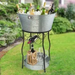 Artland Oasis XL Galvanized Steel Party Station with 30 Gal Tub and Stand thumbnail 4