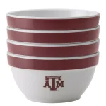 College Kitchen Collection Texas A&M Aggies 4-Piece Party Bowl Set, Maroon, 8 oz thumbnail 4