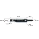 POWERTEC 1/4 in. Self-Centering Steel Drill Bit with 1/4 in. Hex Shank thumbnail 2