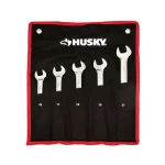 Husky 5-Piece Large Metric Flex Head Ratcheting Wrench Set, 16-21mm thumbnail 3
