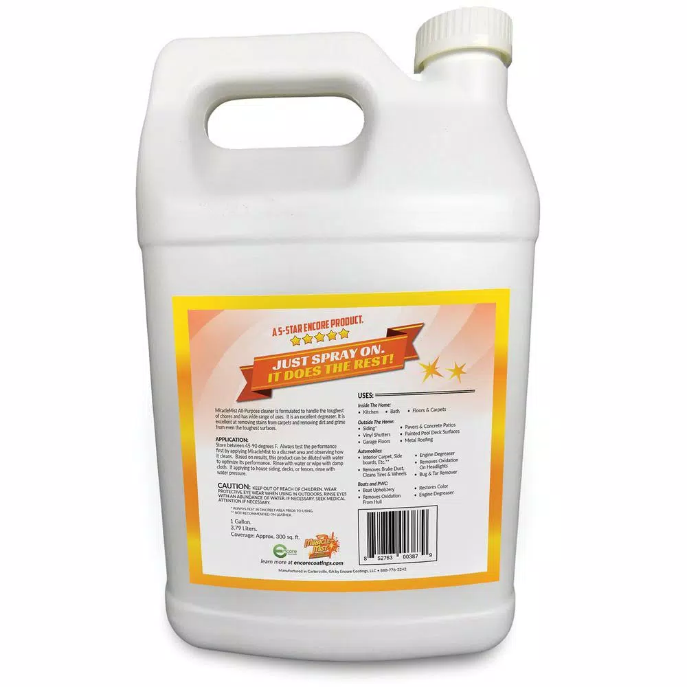 MIRACLEMIST All-Purpose Concentrated Cleaner Set - 1 Gal. Jug & Two 32 oz. Spray Bottles