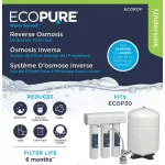 EcoPure Replacement Water Filter Pack for ECOP30 Reverse Osmosis Systems thumbnail 4