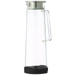 GROSCHE Bali 50 oz. Clear Borosilicate Glass Water Infusion Pitcher with Stainless Steel Lid thumbnail 3