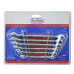 Best Value 6-Piece SAE Combination Wrench Set with Metal Storage Rack thumbnail 5