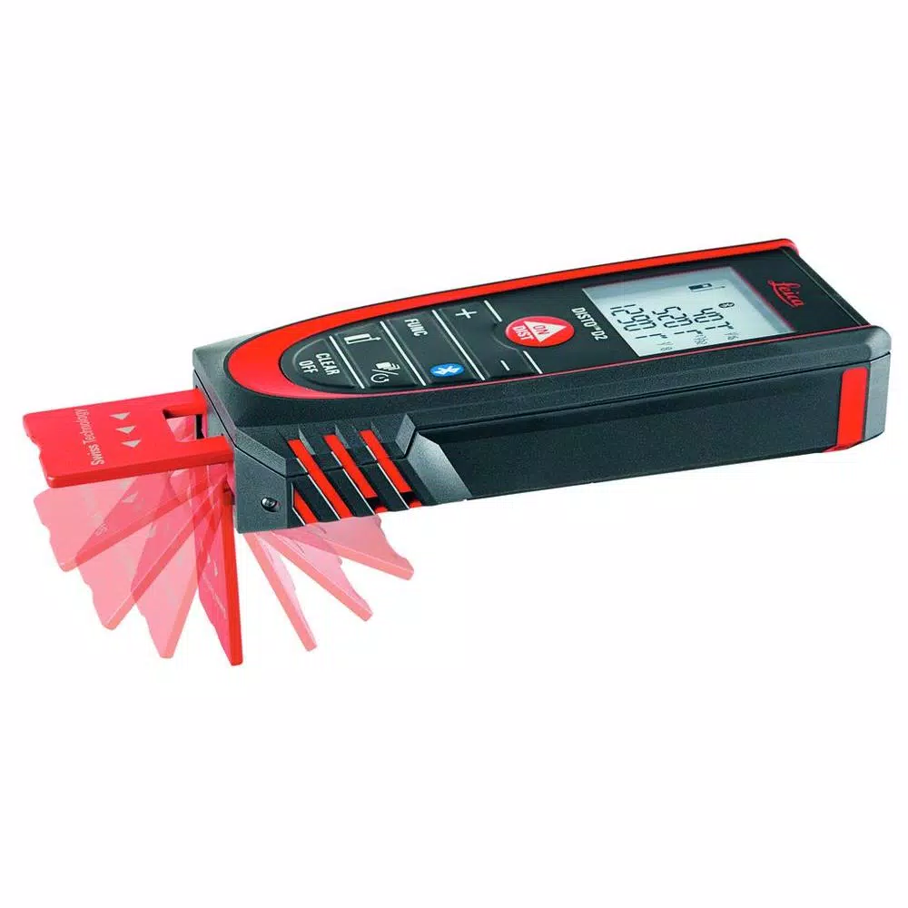 Leica DISTO D2 Laser Distance Meter, 330 ft. Range, Bluetooth Enabled