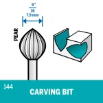 Dremel 5/16 in. Round Spear-Shaped High Speed Rotary Tool Accessory for Wood, Plastic, and Soft Metals thumbnail 3