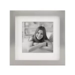 Stonebriar Collection Silver Metal Shadow Box Picture Frame Set, 5-Piece Gallery Wall Decor with White Mats thumbnail 8