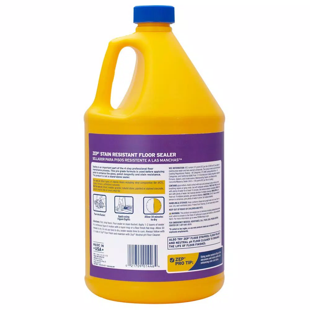 Zep Stain-Resistant Floor Sealer, 1 Gallon (Case of 4)