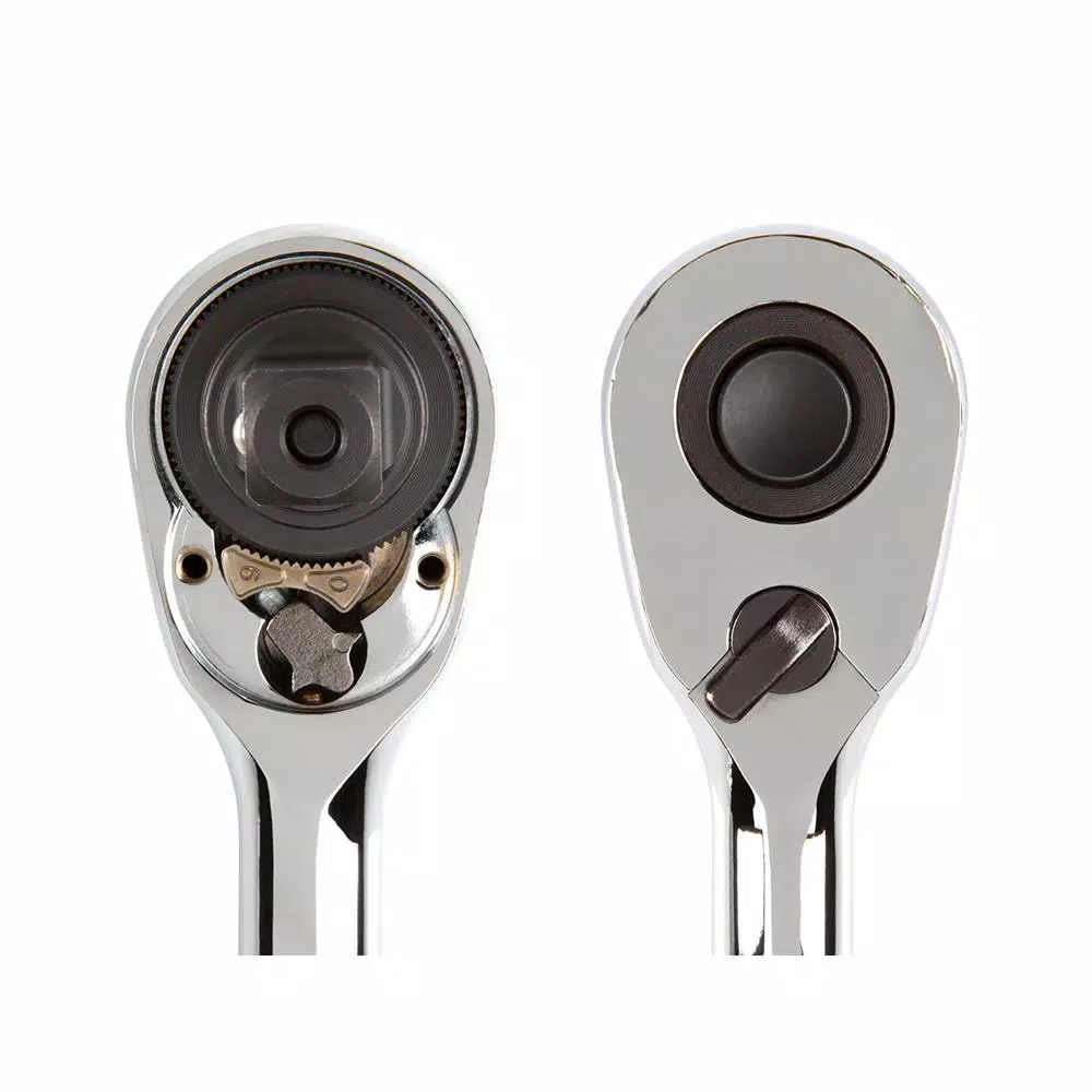 TEKTON 1/2 in. Drive Quick-Release Ratchet Set, 4-Piece, 90-Tooth Flex Head