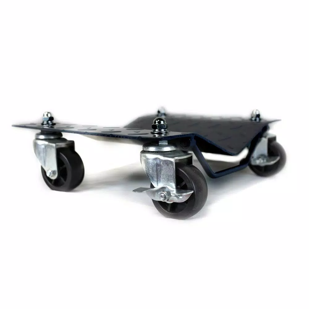 WEN 1500 lbs. Capacity Vehicle Dollies, 2-Pack with Onboard Brakes