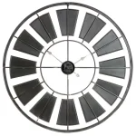 Aspire Home Accents Morgan Gray Oversized Iron Wall Clock - Distressed Farmhouse Style thumbnail 4