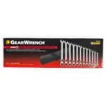 GEARWRENCH 12-Piece Metric Flex-Head Ratcheting Combination Wrench Set with Roll Pouch thumbnail 9
