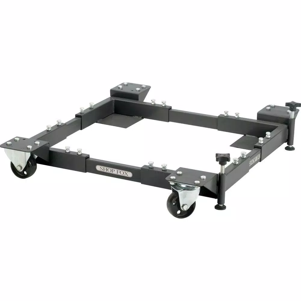 Shop Fox Extra Heavy-Duty Adjustable Mobile Base for Machinery