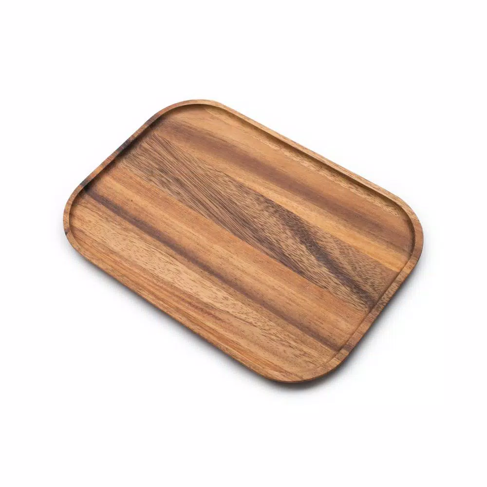 Ironwood Acacia Wood Small Steak Board - Handcrafted Rectangular Cutting Board