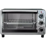 BLACK+DECKER 6-Slice Convection Toaster Oven with Bake, Broil, and Toast Functions - Black thumbnail 7